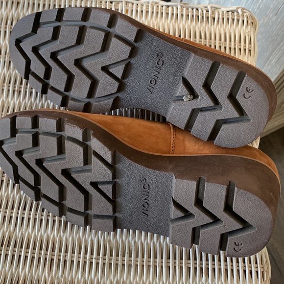 Vionic tall brown loafers. - Picture 5 of 6